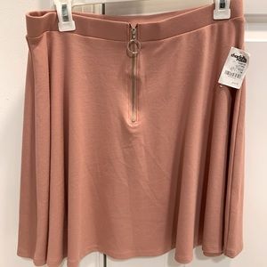 NWT Charlotte Russe Rose Zip Skirt